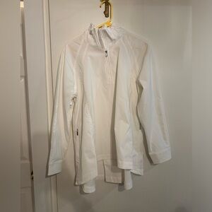 White Athleta pull over jacket